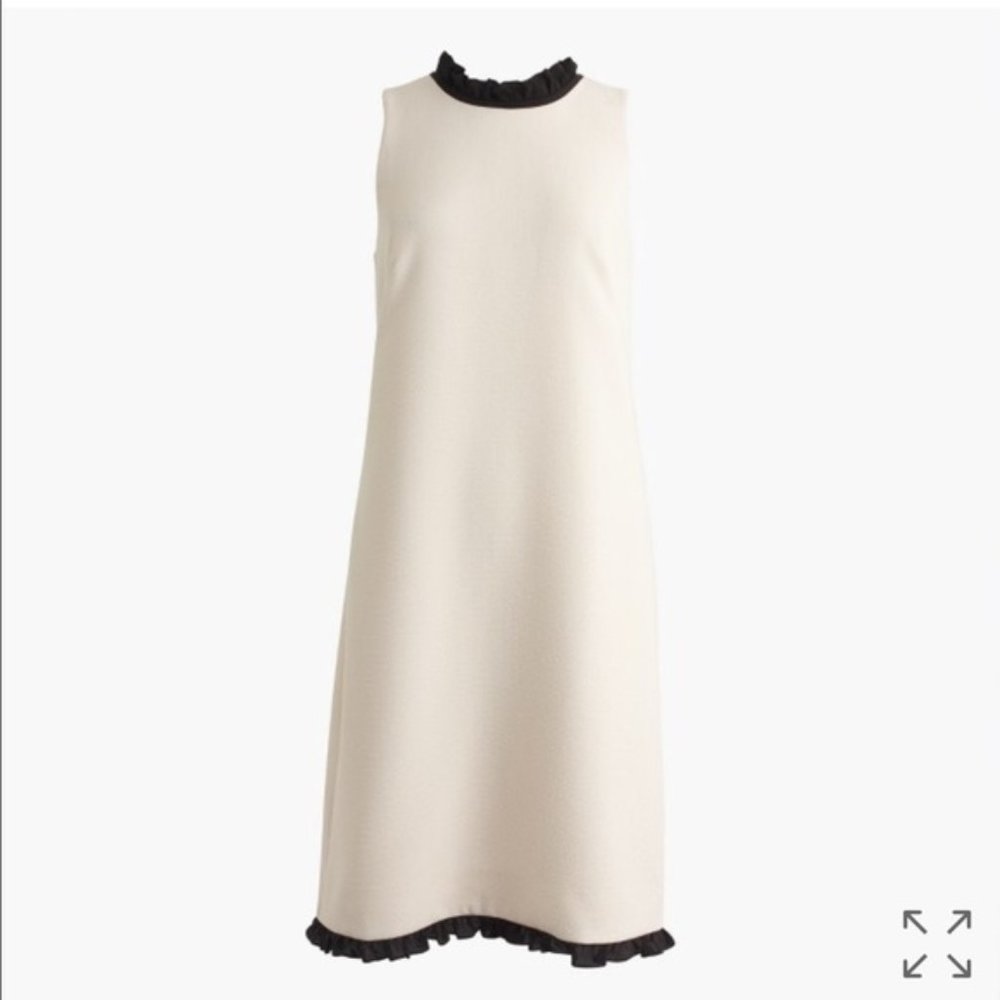 Sale! J. Crew Ruffle Trim Sheath Dress - Size 4